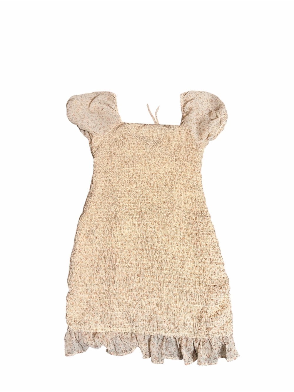 Mele E Pere Ivory/flower Mini Dress Size Medium - Picture 4 of 8